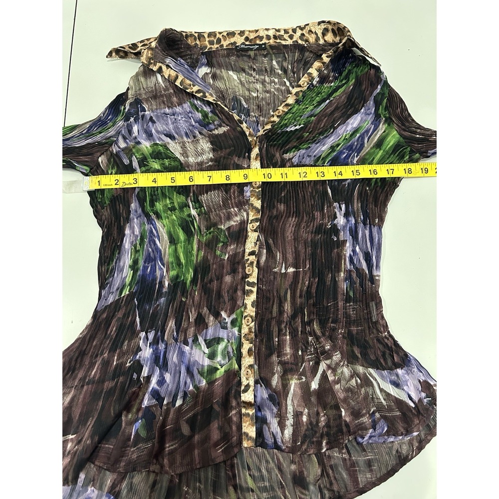 Mesmerize Top Size M Boho Forest Fairy Grunge Artsy Witchy Bell Sleeve Mob Wife - Picture 10 of 11